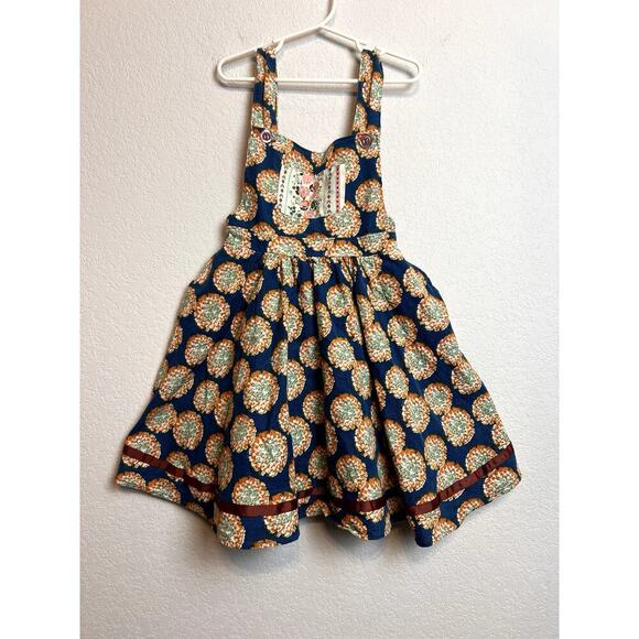 Wildflowers Other - Wildflowers Girls Floral Corduroy Pinafore Jumper Dress Size 6